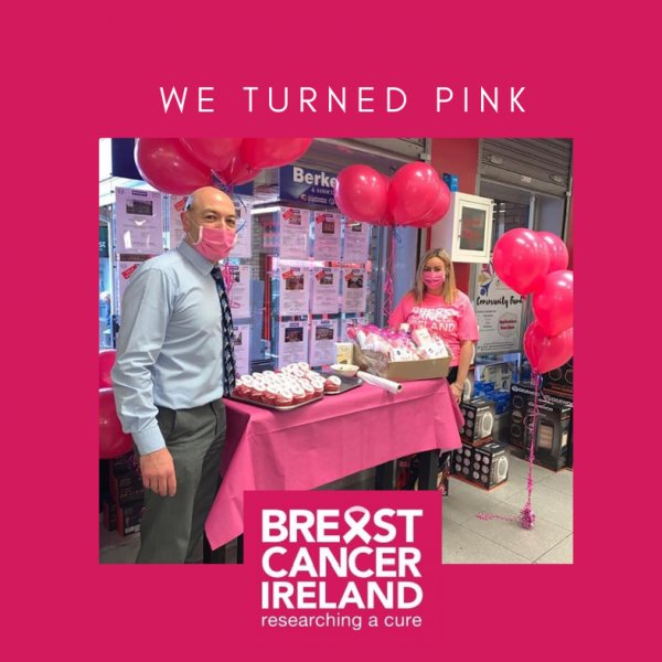 We Turned Pink for Breast Cancer Ireland, October 2020